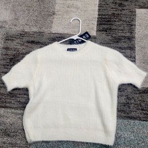 White crop top available in medium and small